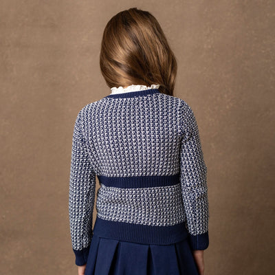 Organic Fancy Tweed Cardigan