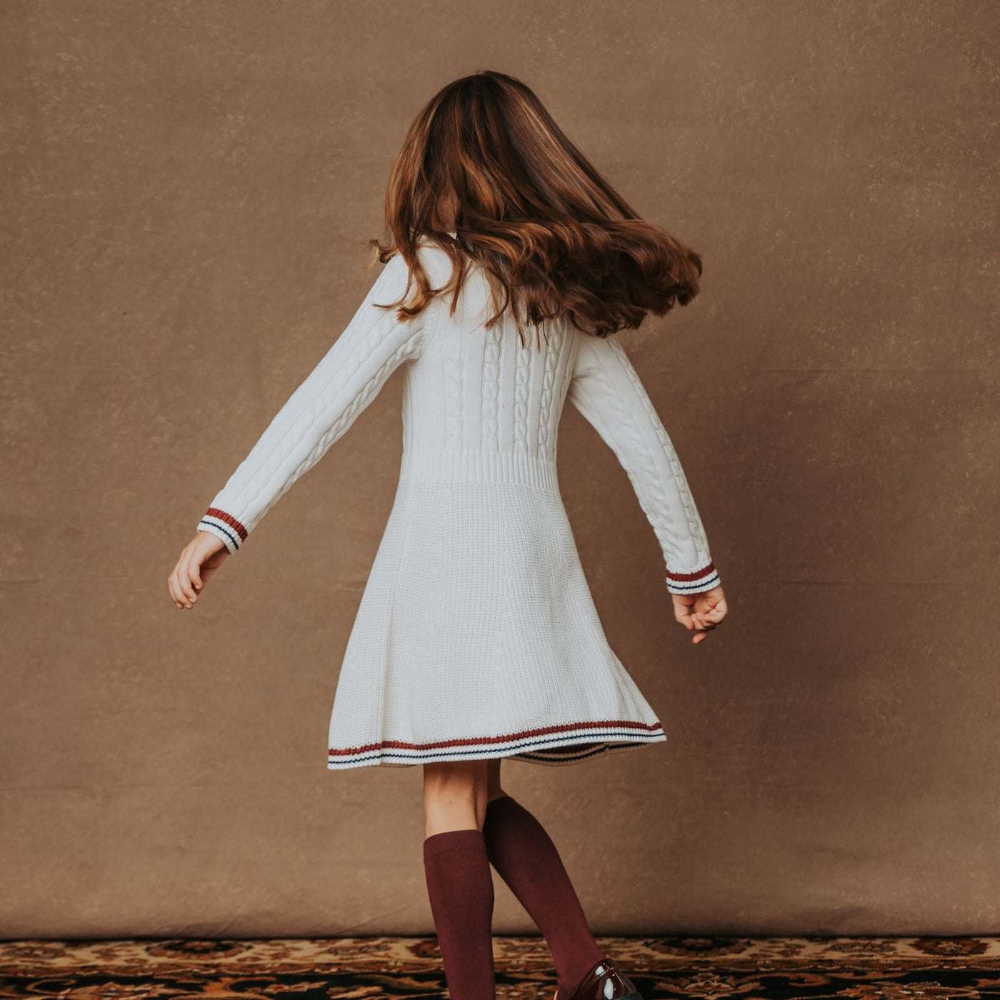 Organic Schoolgirl Sweater Dress - Baby