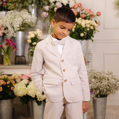 Organic Seersucker Suit Pant - Baby