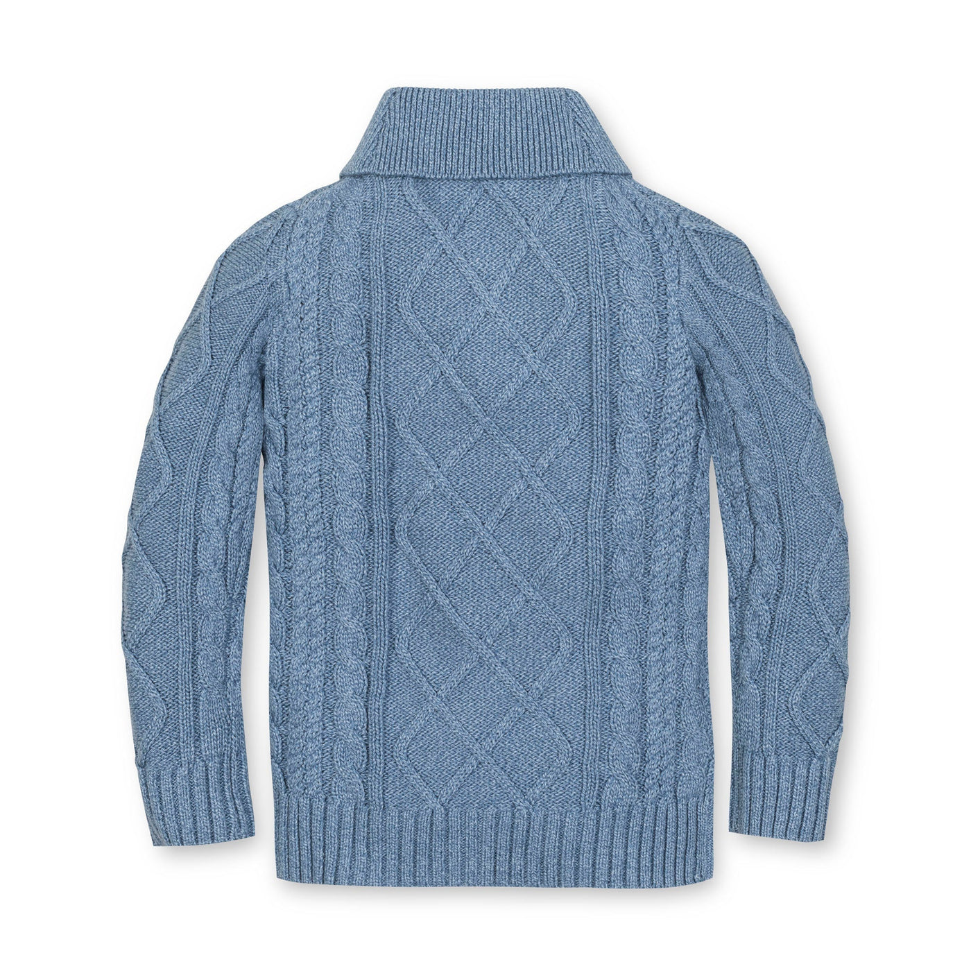 Organic Shawl Collar Cable Sweater