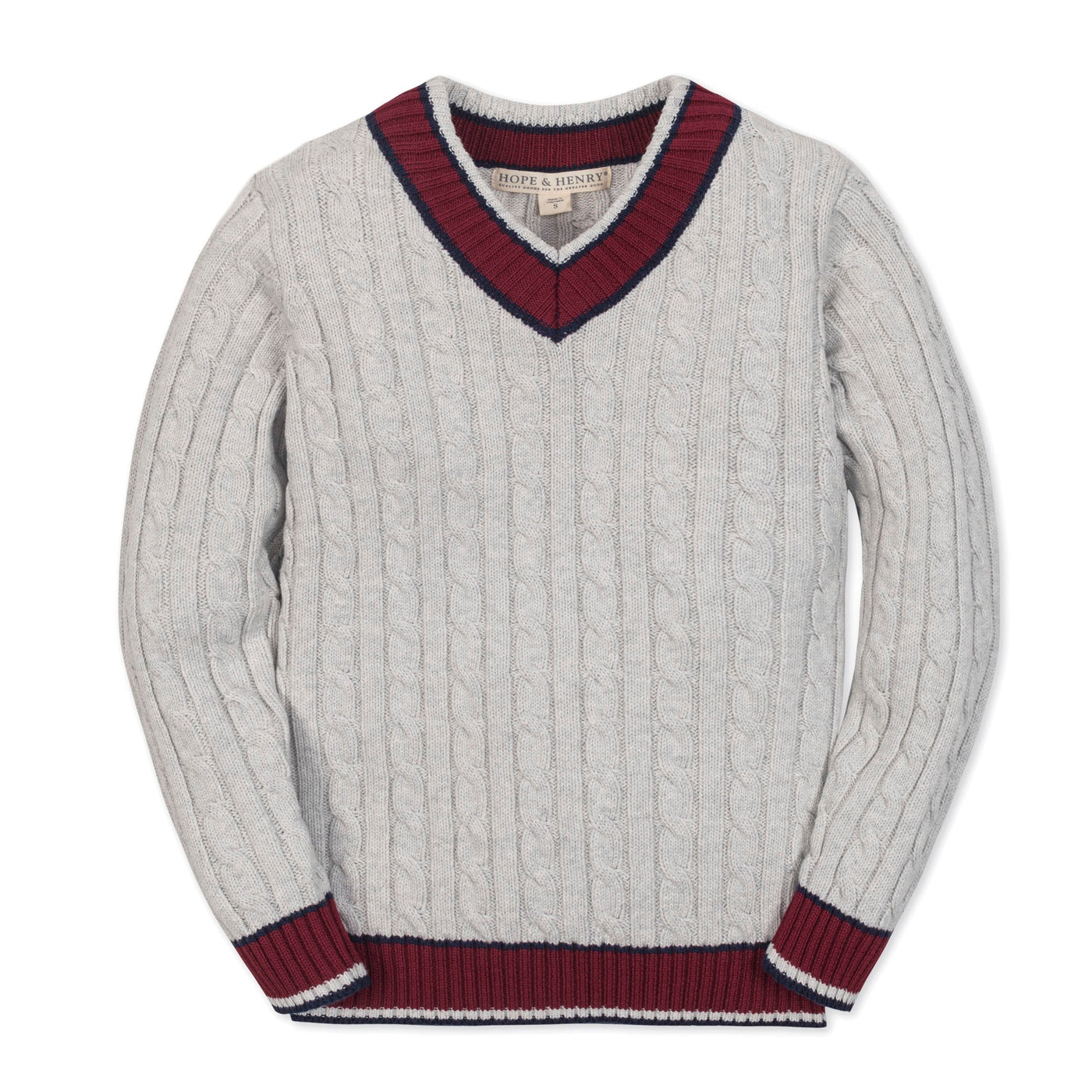 Organic V-Neck Cricket Sweater