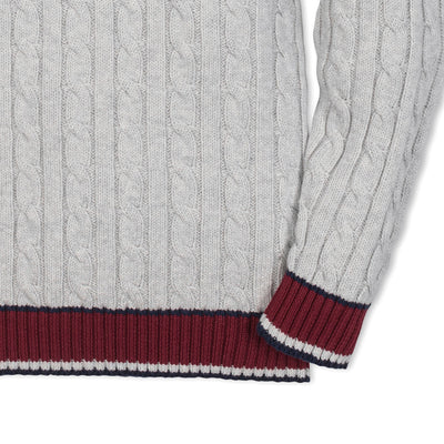 Organic V-Neck Cricket Sweater