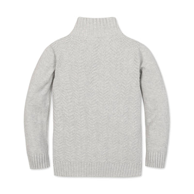 Organic Half Zip Cable Sweater