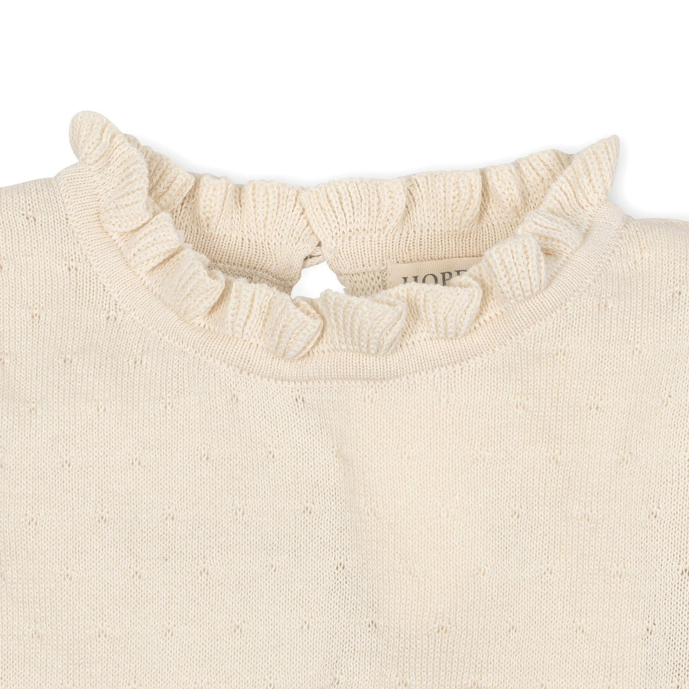 Organic Ruffle Edge Sweater
