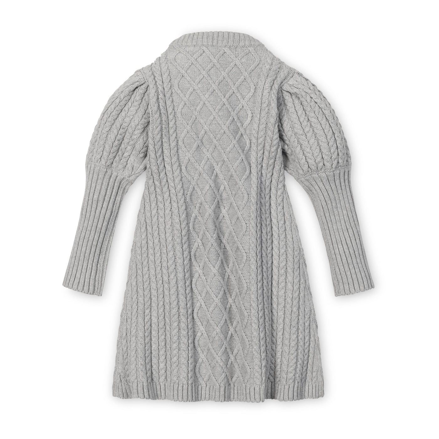 Organic Mock Neck Button Placket Sweater Dress