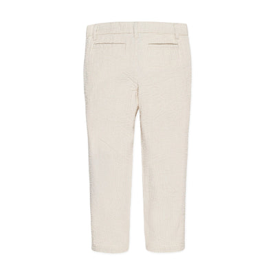 Organic Seersucker Suit Pant Tan