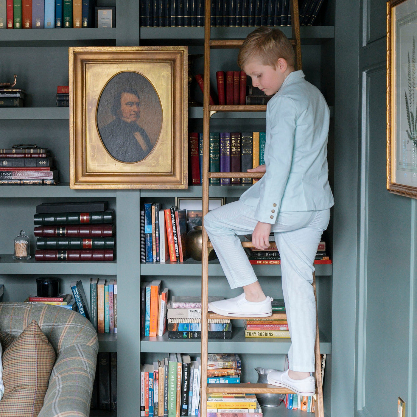 Organic Seersucker Suit Pant