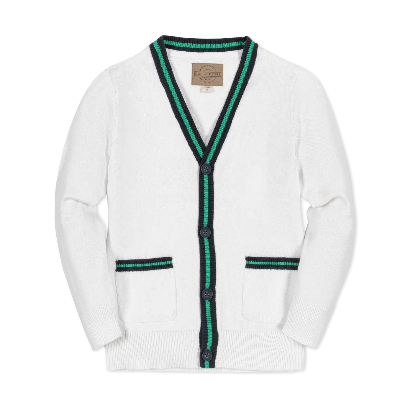 Organic Tipped Cardigan