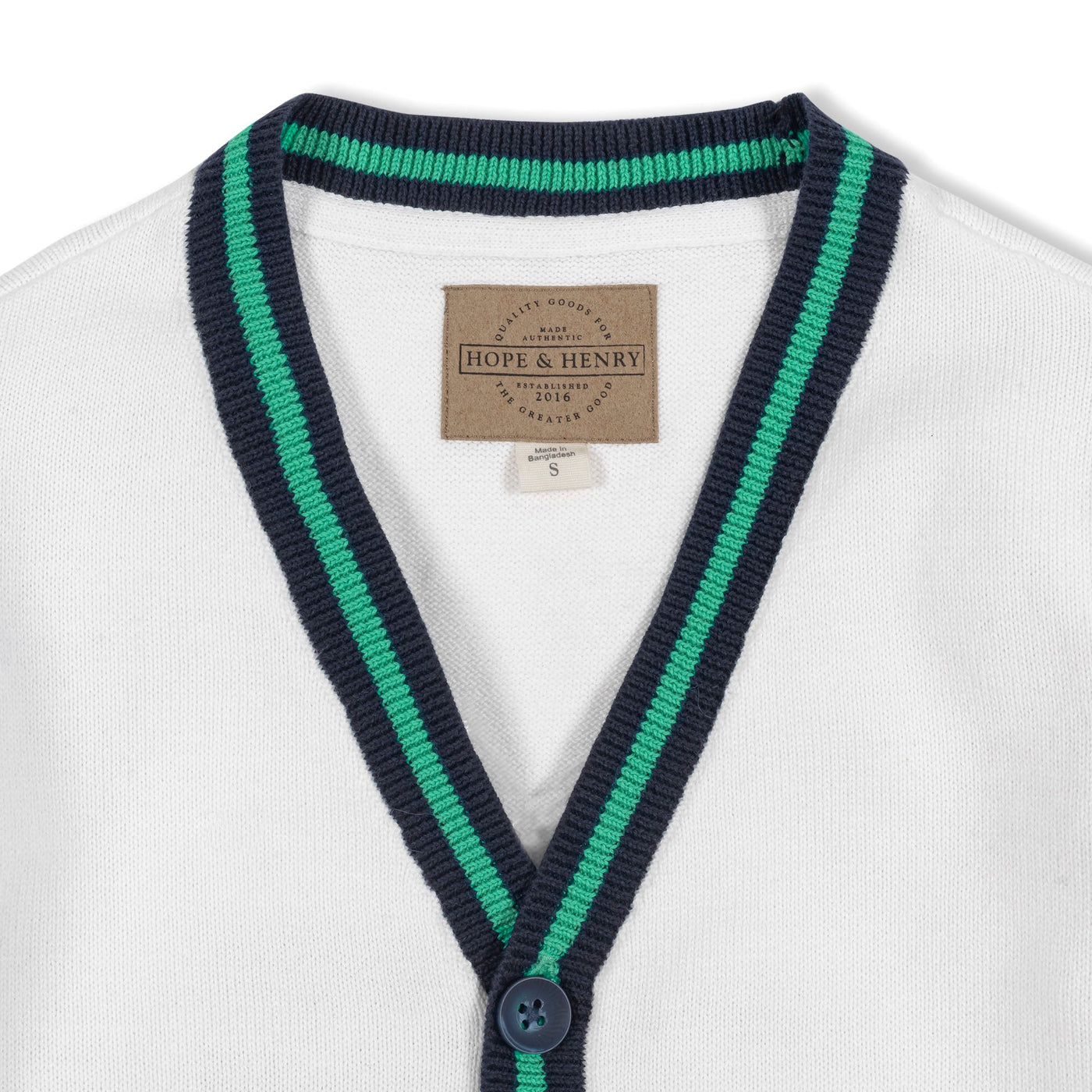 Organic Tipped Cardigan