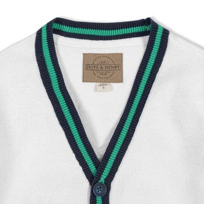 Organic Tipped Cardigan