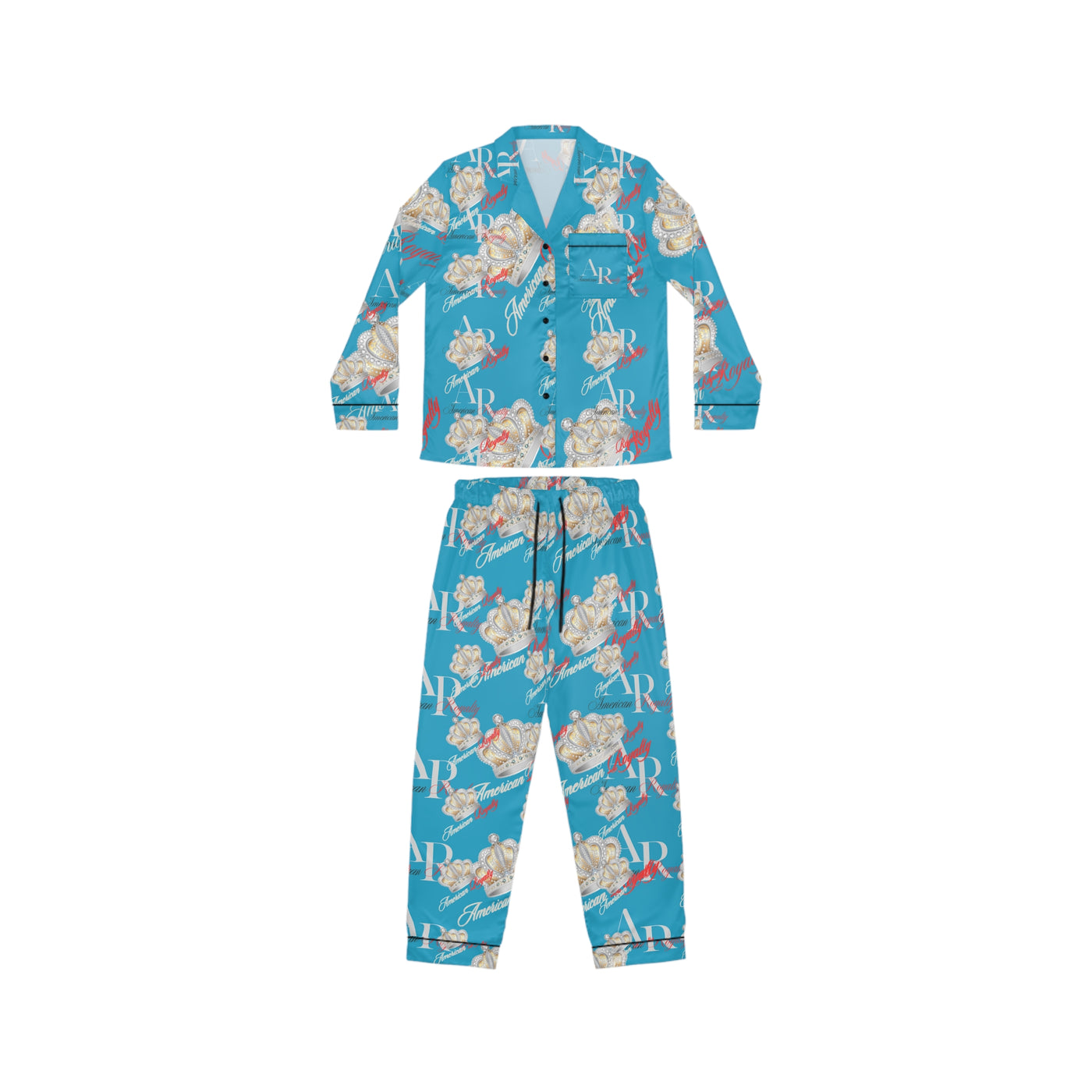 American Royalty Uptown Satin Pajama Set
