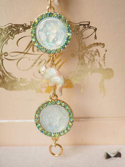 Relief Sleeping Angel Vintage Bracelet