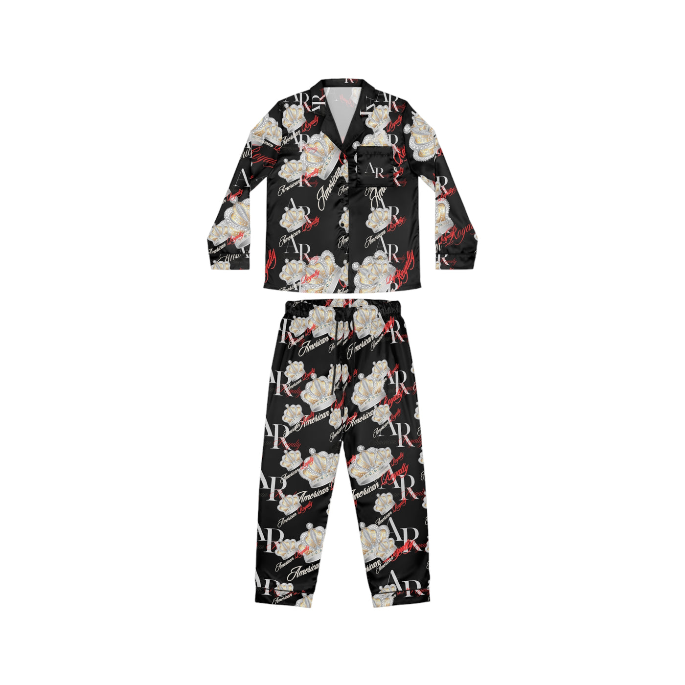 American Royalty Uptown Satin Pajama Set