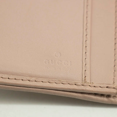 Gucci Beige & Pink GG Canvas French Flap Long Wallet #3920