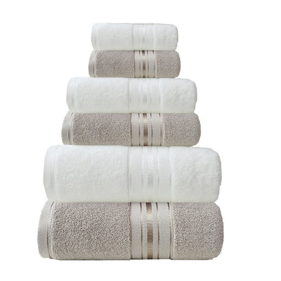Cotton & Glossy Satin Towel Set