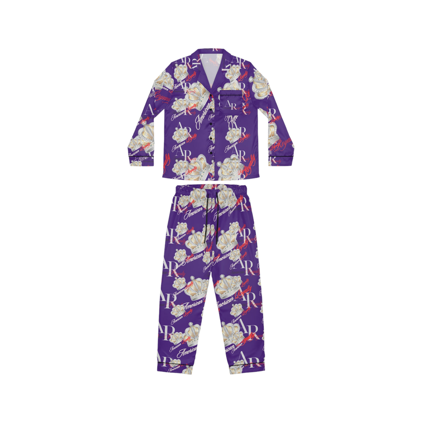 American Royalty Uptown Satin Pajama Set