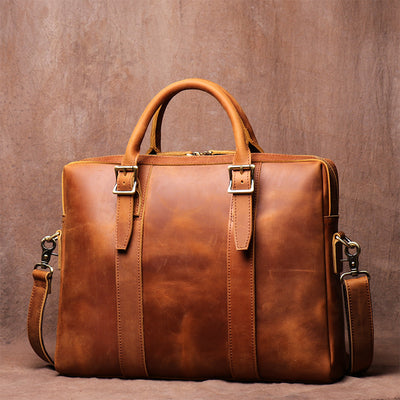 Men's Genuine Leather Messenger Bag