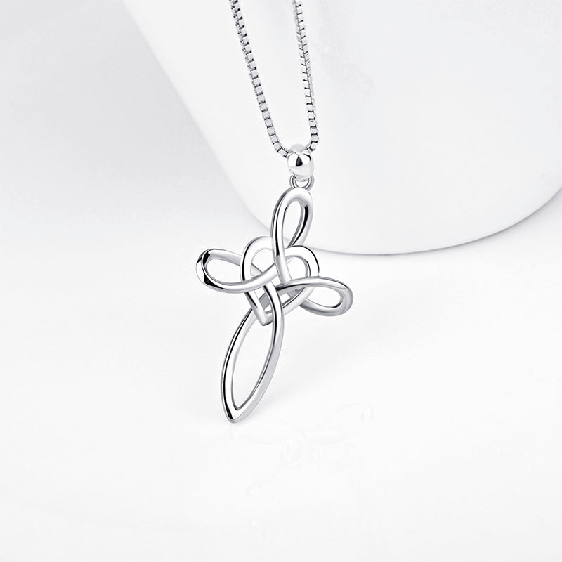 925 Sterling Silver Cross Pendant Necklace