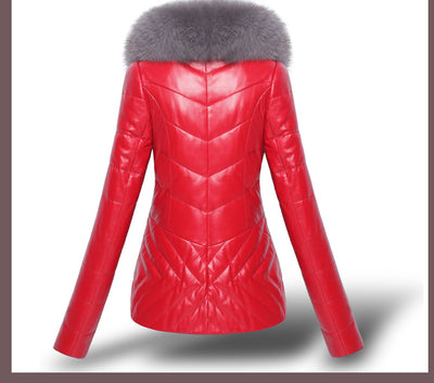 Women's Faux Fur Patchwork Coat