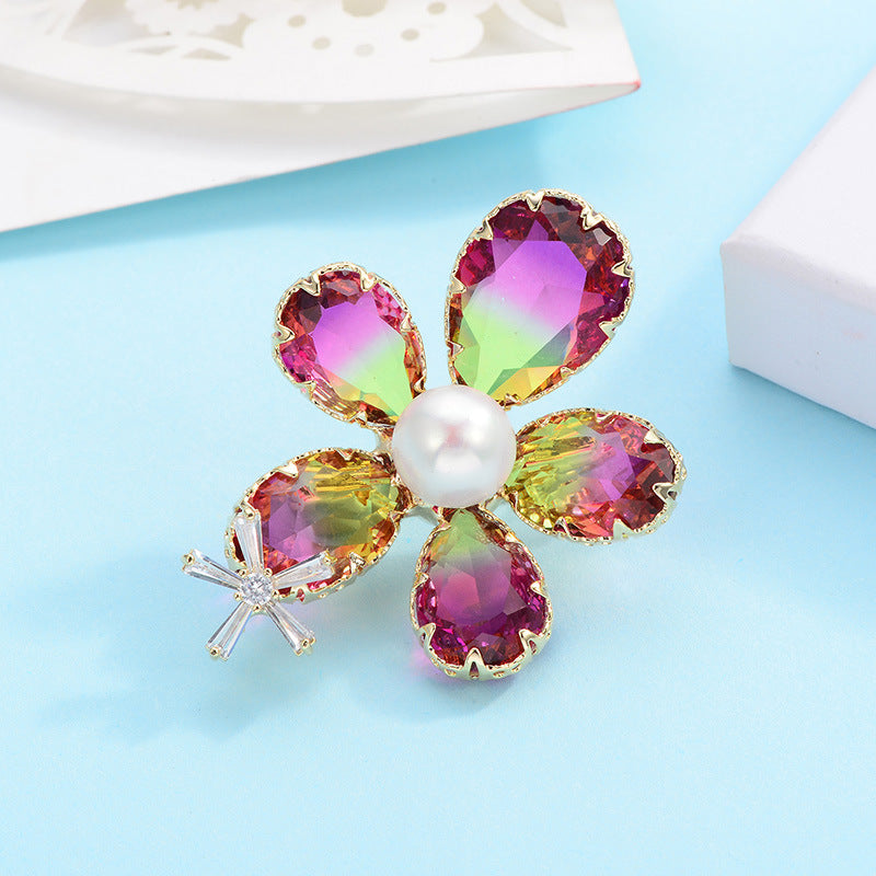 Pearl Petal Brooch Corsage