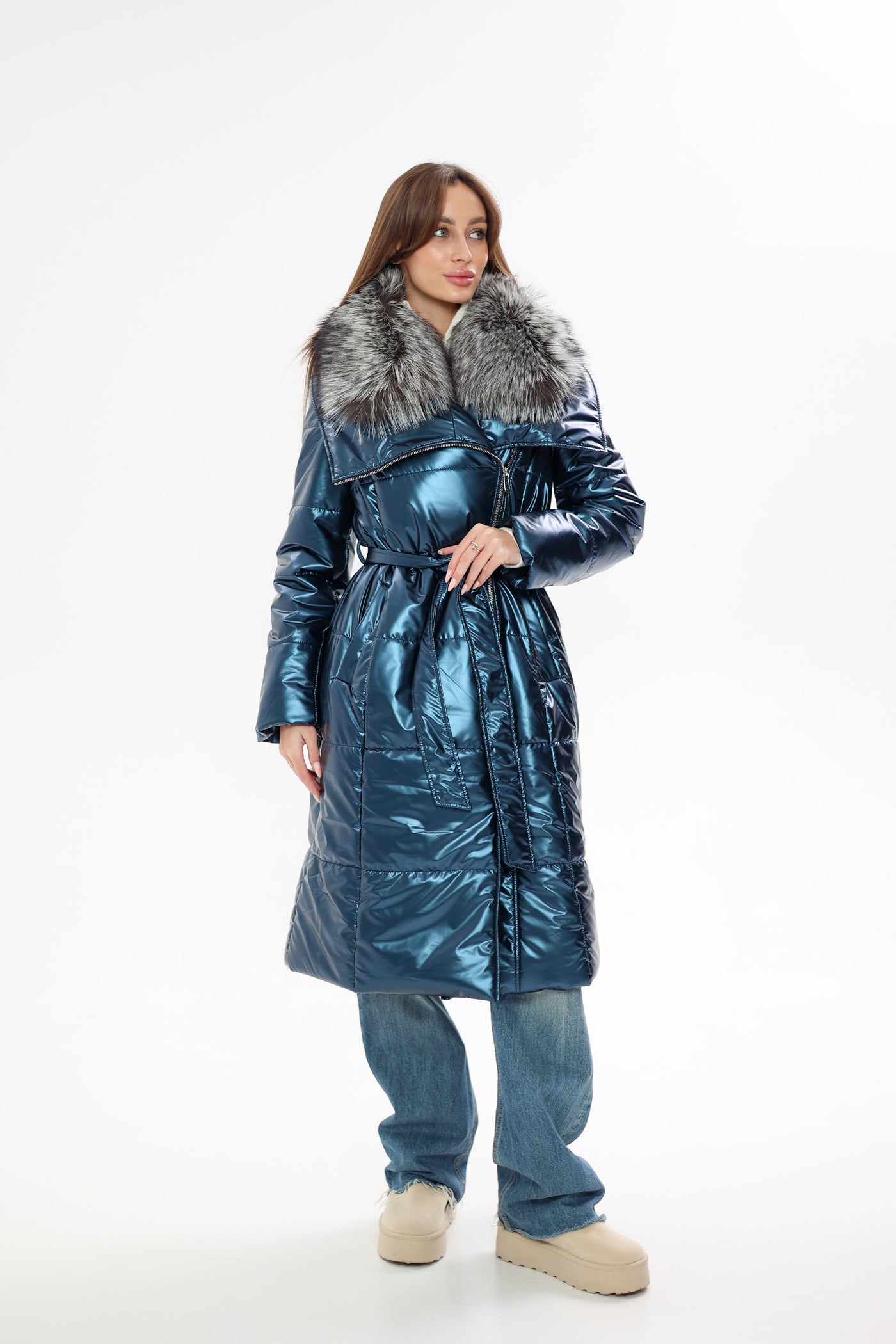 Genuine Silver Fox Fur Freudenberg Comfortemp® Coat