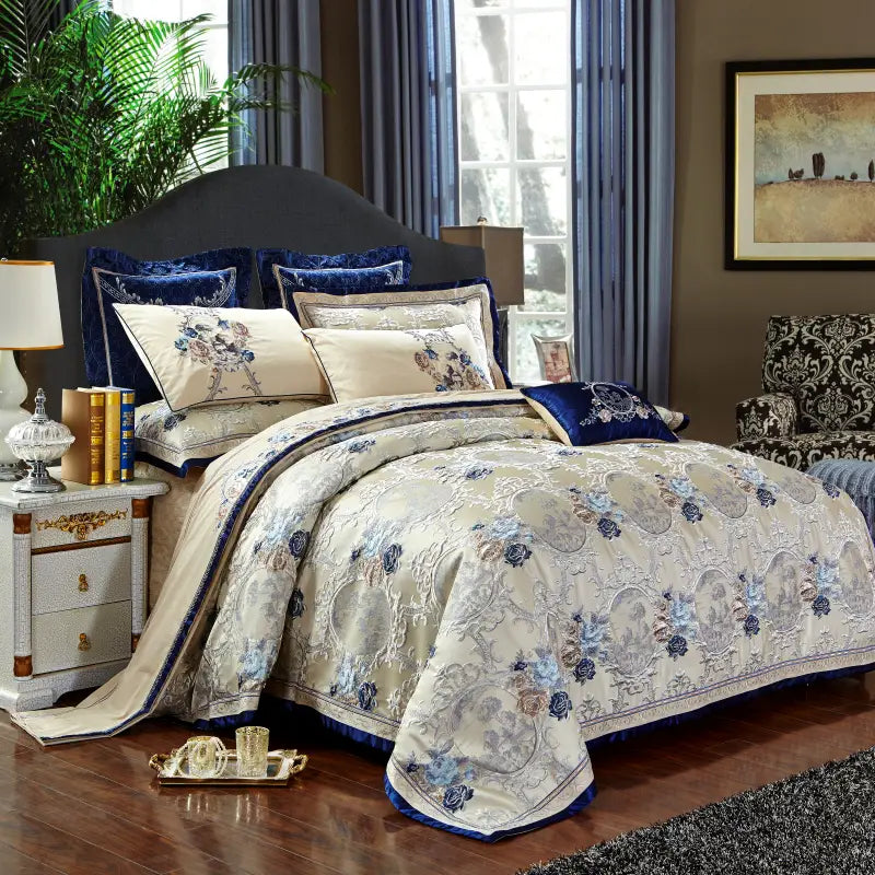 Royal Satin Cotton Jet Bedding