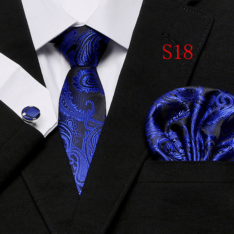 Paisley Series European And American Three-piece Tie Set