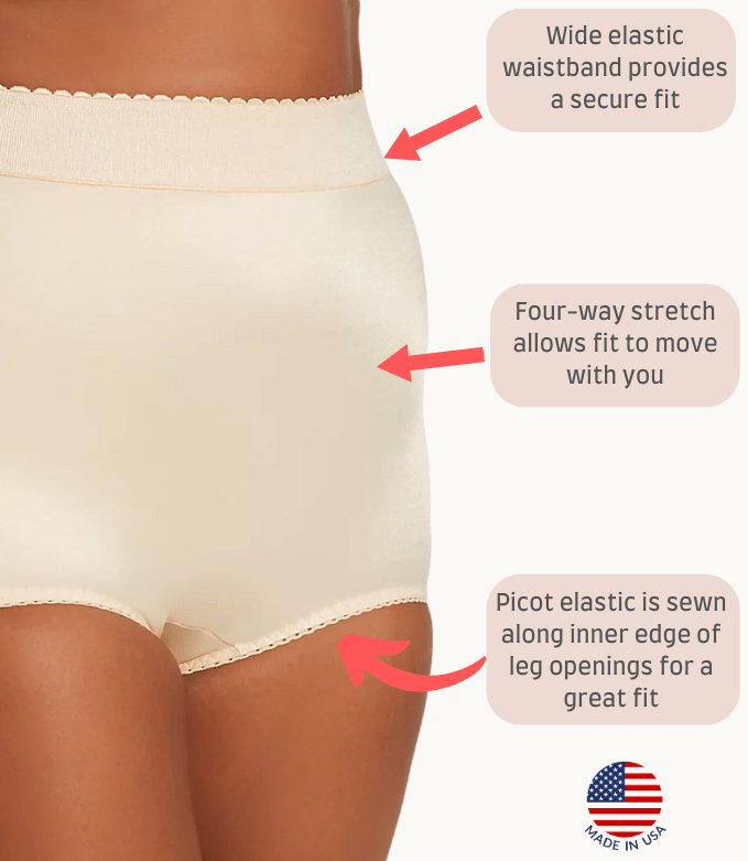 High Waist Tummy Control Panty with Inner Lining, Light Shaping | Style 513