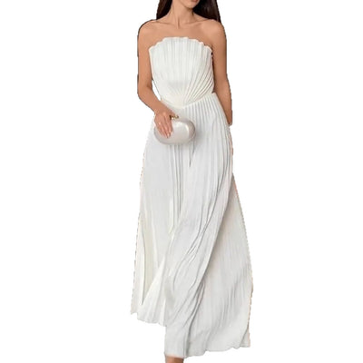 Elegant Swing Party Pleated Jumpsuit