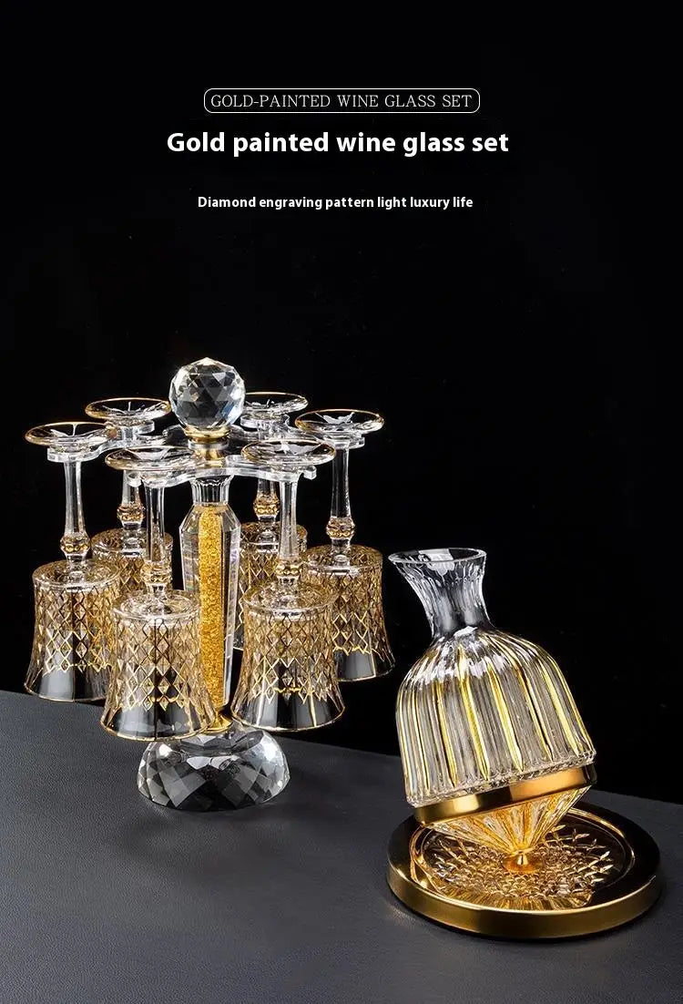 Red Wine Goblet Decanter Set