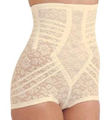 High Waist Extra Firm "No Roll" Panty Girdle with Detachable Garters | Style 6107