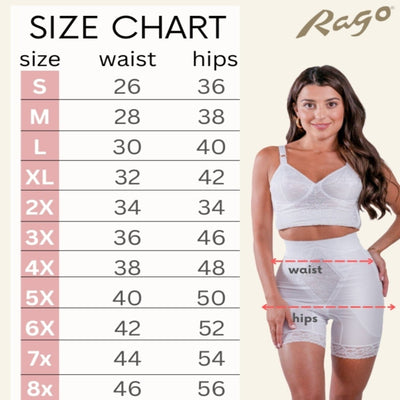 Style 6206 | High Waist Medium Control Thigh Slimmer | Memory Compression Fabric