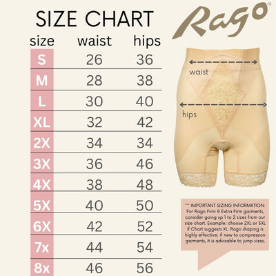 Style 6206 | High Waist Medium Control Thigh Slimmer | Memory Compression Fabric