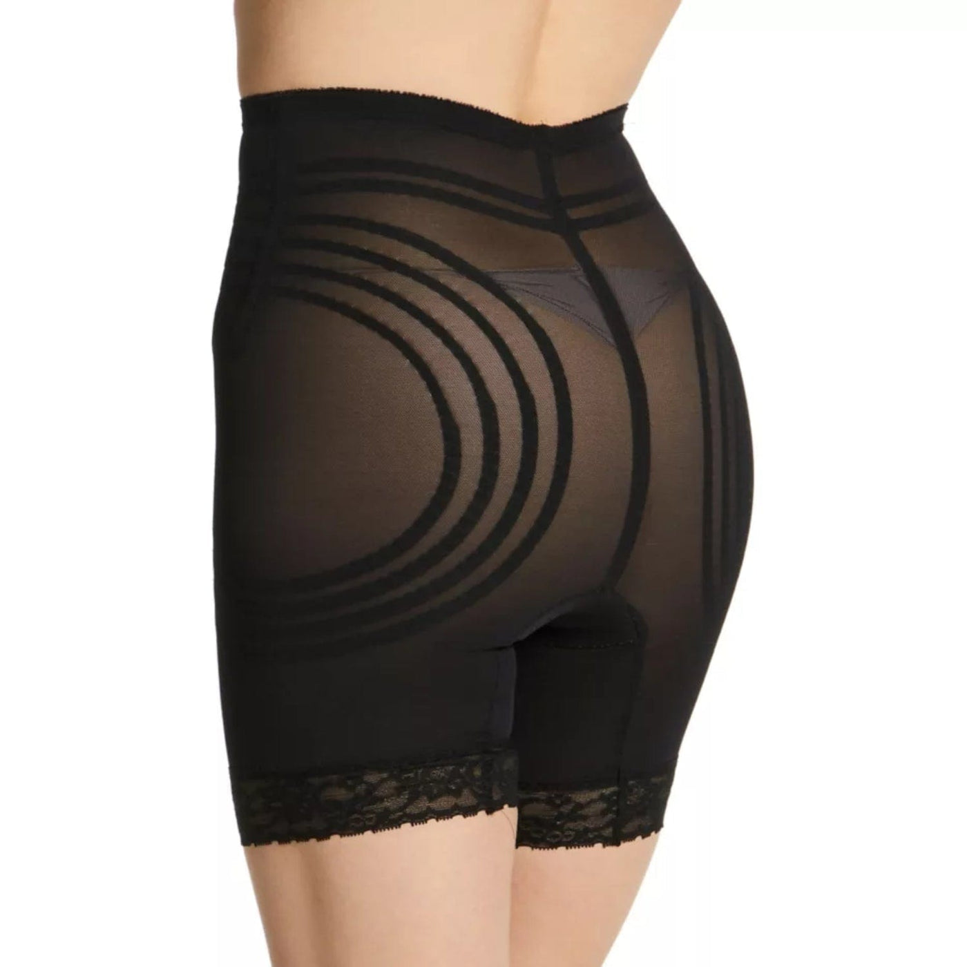 Style 6209 | Breathable High Waist Thigh Slimmer | No Roll Power Mesh Hourglass Shaper |  Firm to Extra Firm Support