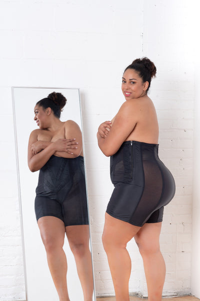 Style 6210 | High Waist Non-Stretch Girdle with Side Zipper | No Give Extra Firm Control