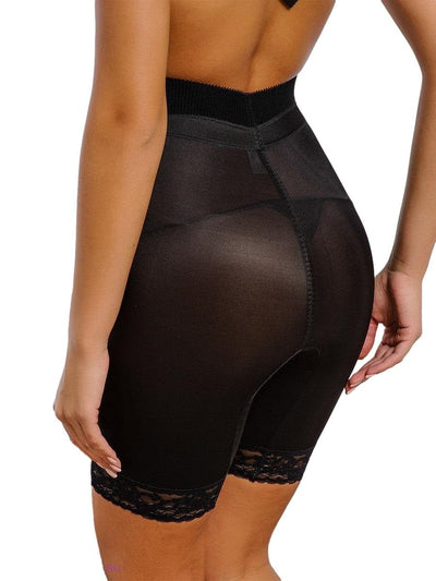 Style 6226 | High Waist Thigh Slimmer with Tulip Front Panel | Memory Compression Fabric | Medium Support