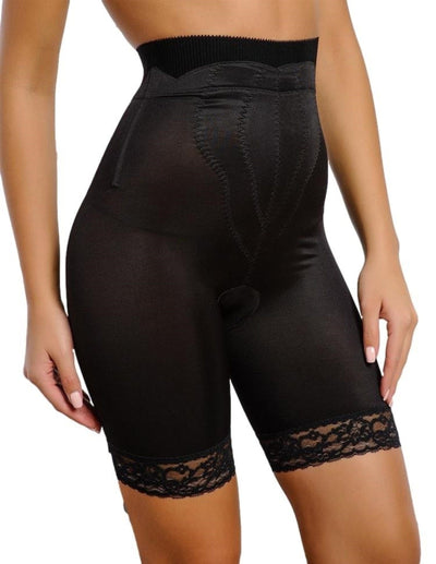 Style 6226 | High Waist Thigh Slimmer with Tulip Front Panel | Memory Compression Fabric | Medium Support