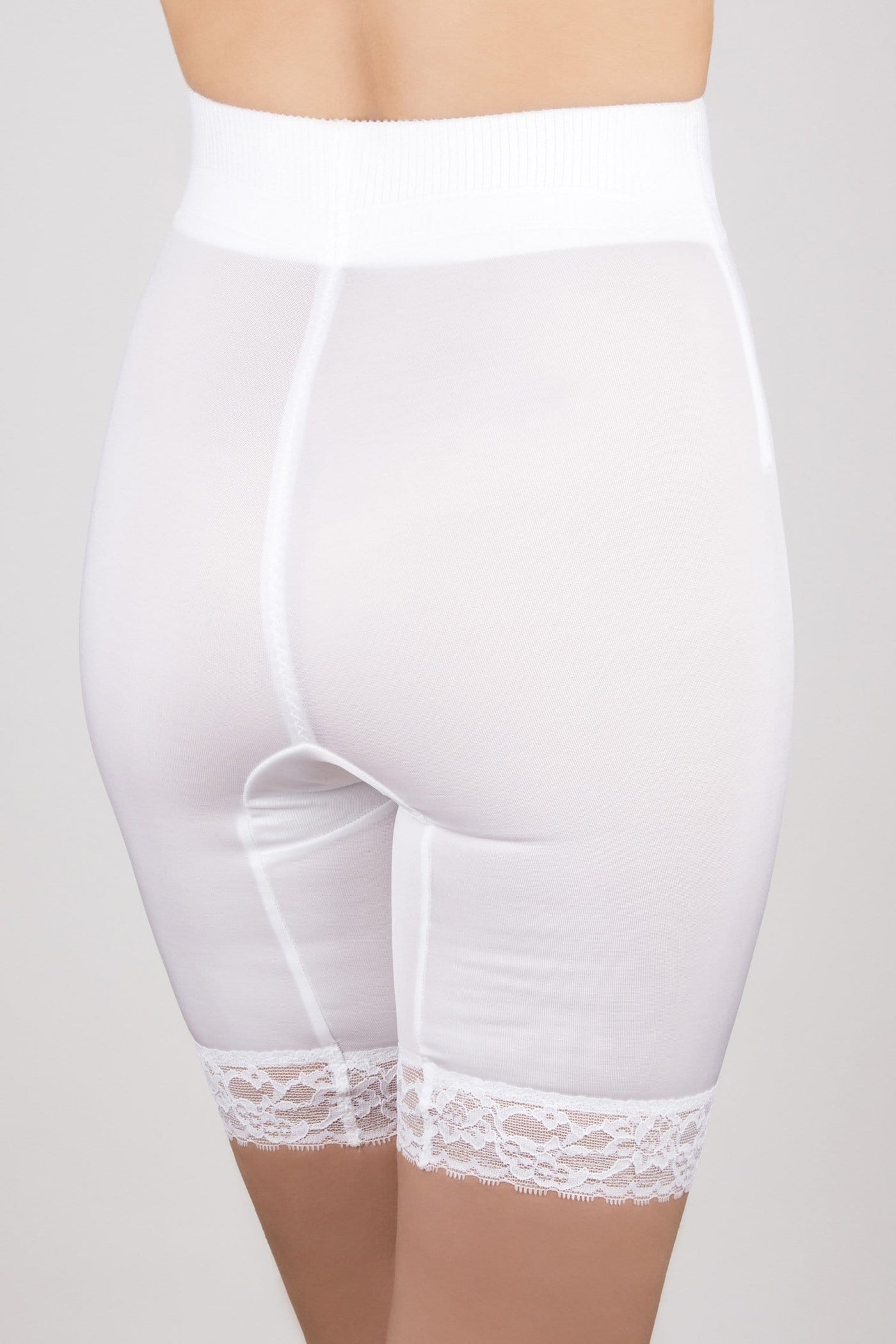 Style 6226 | High Waist Thigh Slimmer with Tulip Front Panel | Memory Compression Fabric | Medium Support