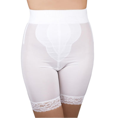 Style 6226 | High Waist Thigh Slimmer with Tulip Front Panel | Memory Compression Fabric | Medium Support
