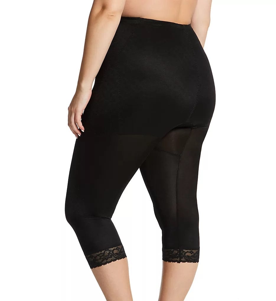 Style 6265 | Waistline Capri Pant Liner with Tummy Control Panel| Memory Compression Fabric | Medium Support