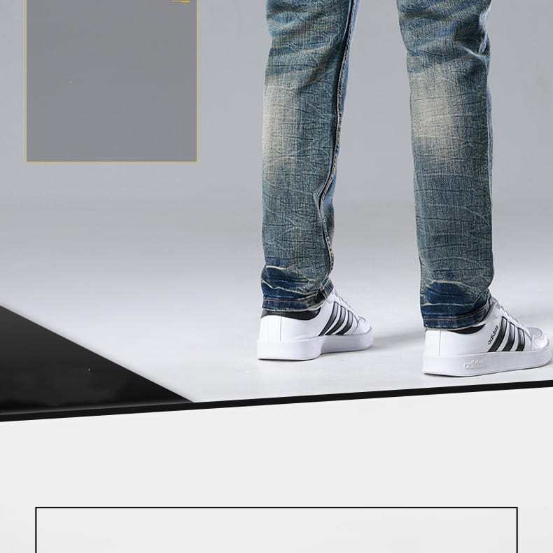 Men’s Straight Slim Cotton Vintage Jeans