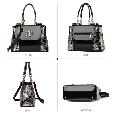 The Royal Patent Leather Handbag