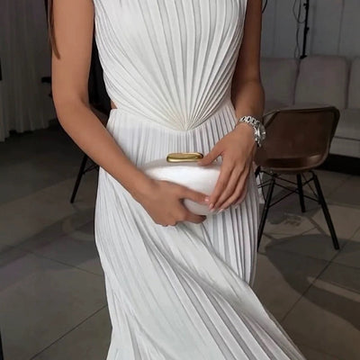 Elegant Swing Party Pleated Jumpsuit