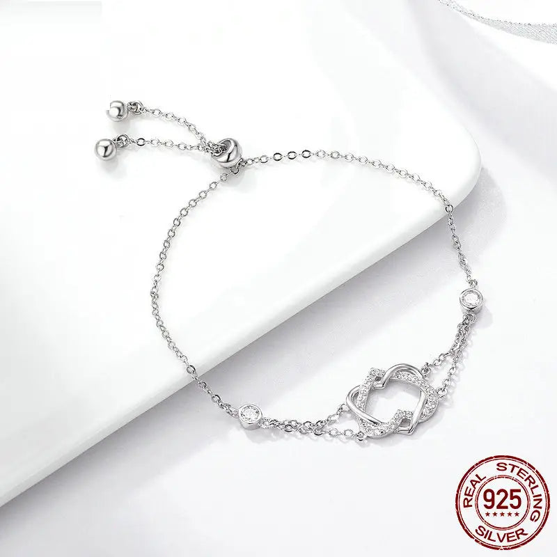 Love pure silver bracelet S925