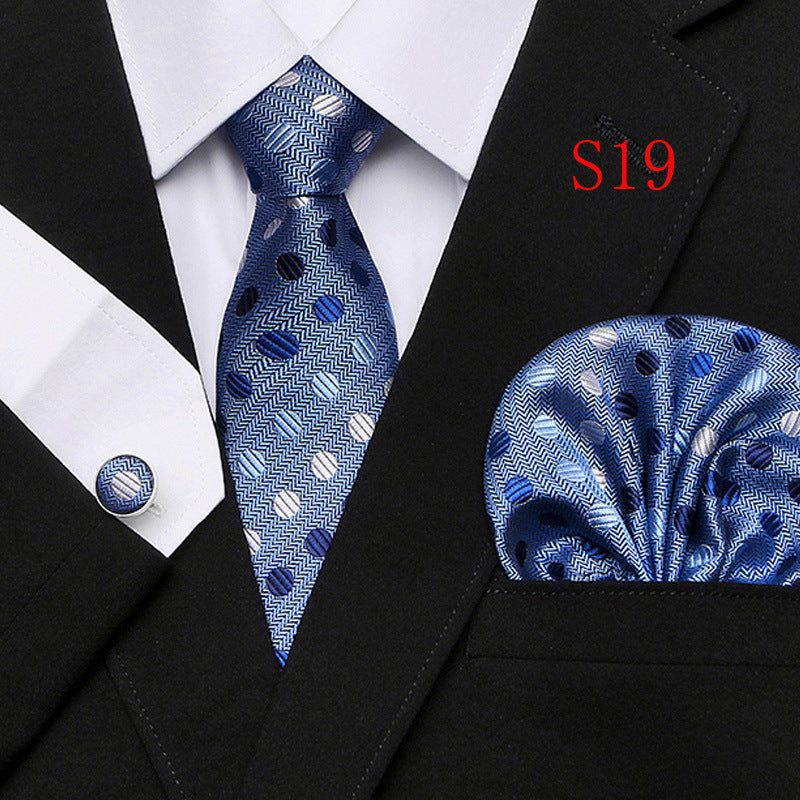 Paisley Series European And American Three-piece Tie Set