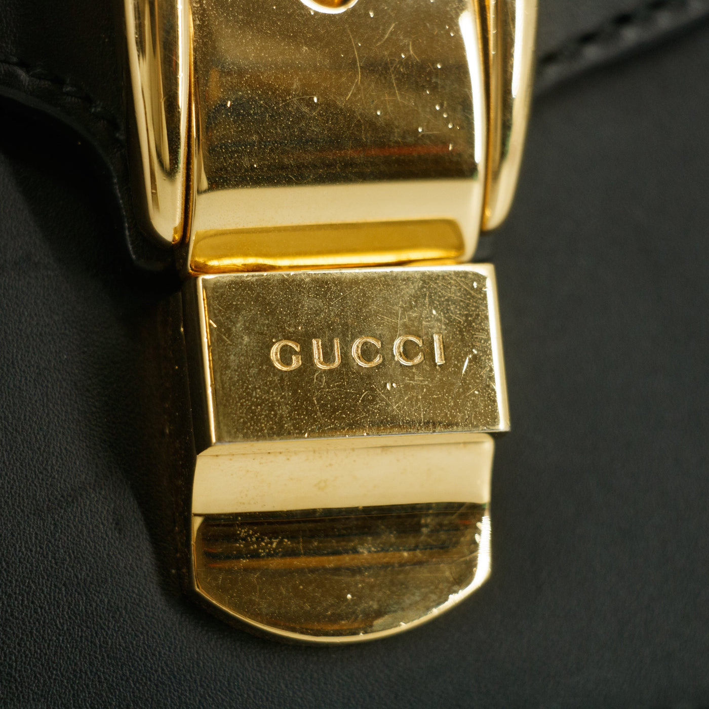 Gucci Black Sylvie  Small Chain Shoulder Bag #7691