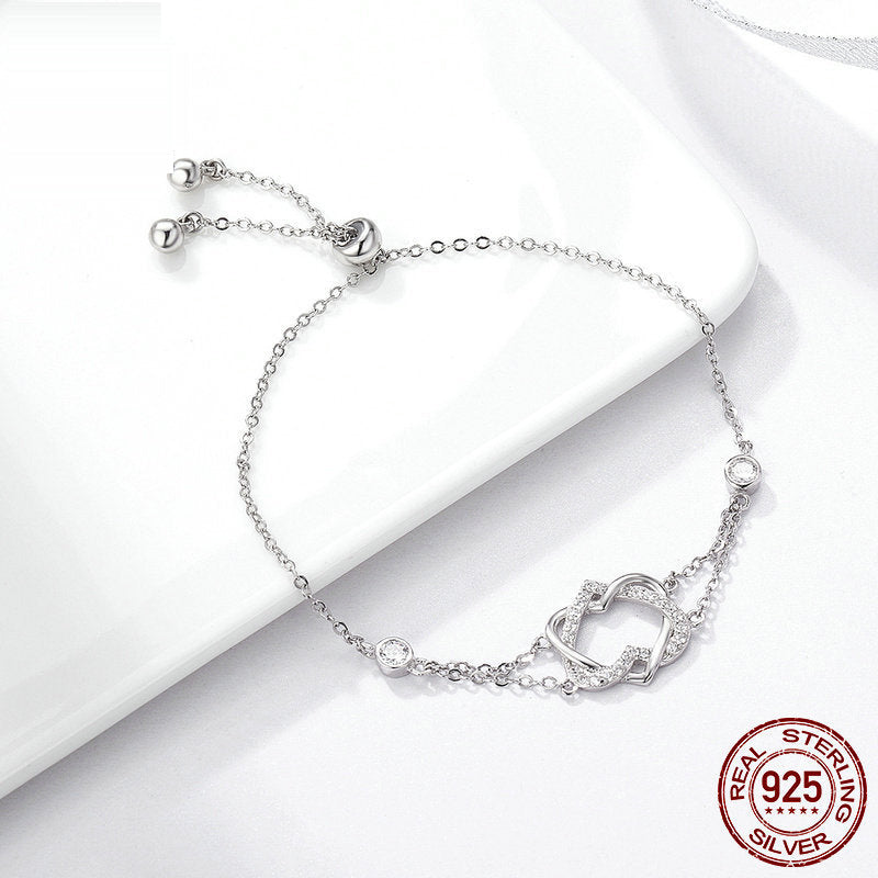 Love pure silver bracelet S925