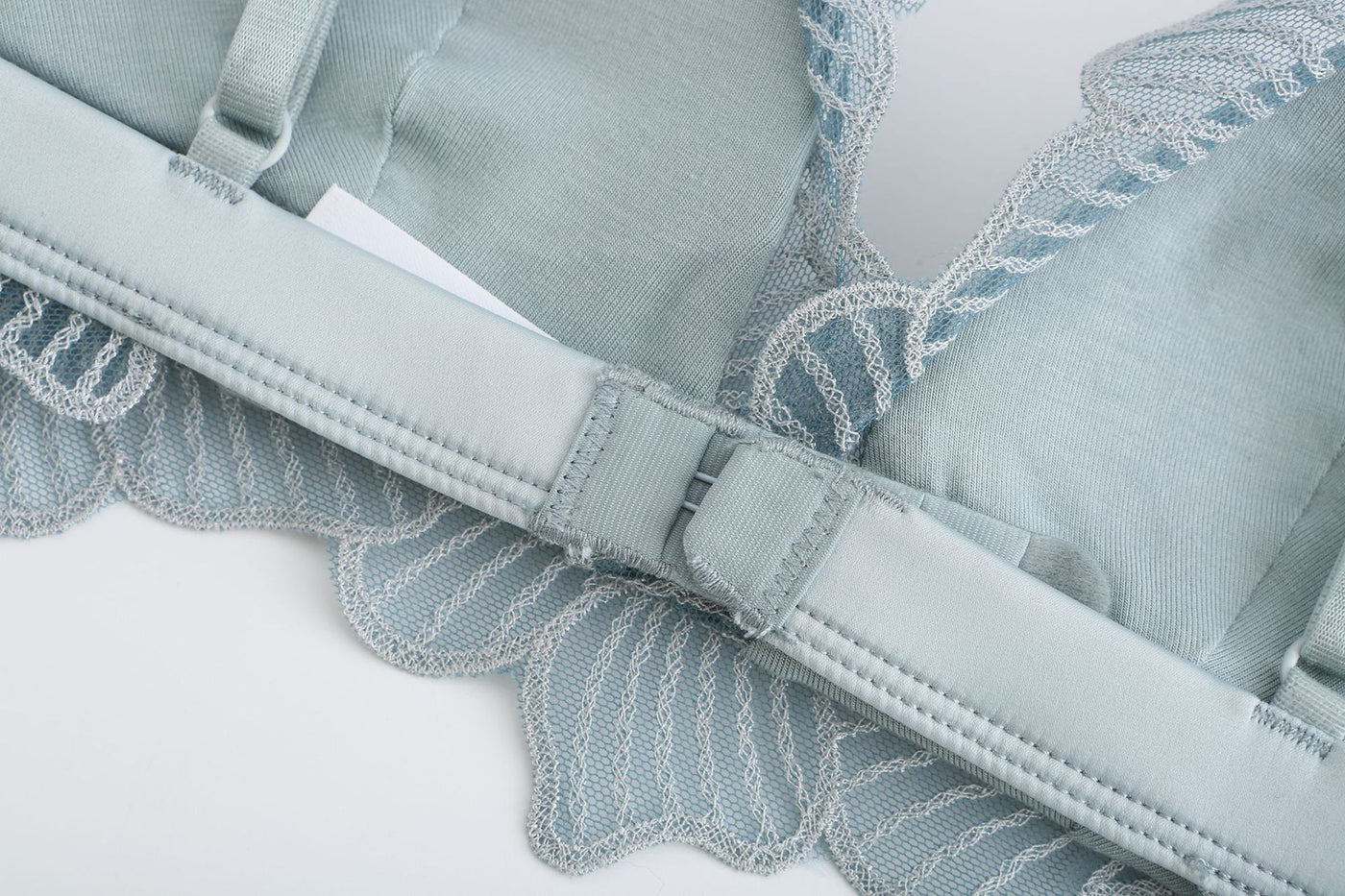 Triangle Cup Lace Embroidered French Lingerie Set