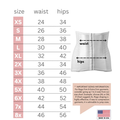 Style 821 | Shapette Powermesh Satin Panel Waist Cincher