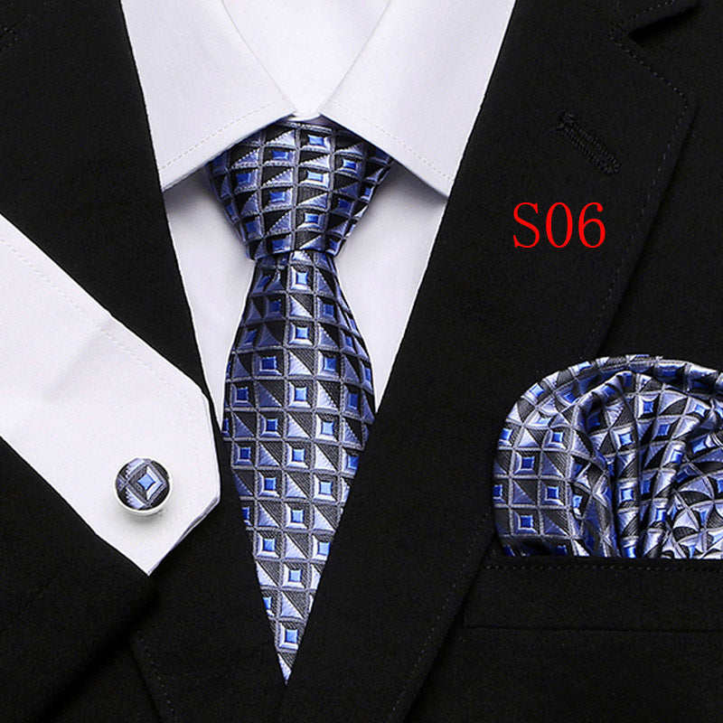 Paisley Series European And American Three-piece Tie Set